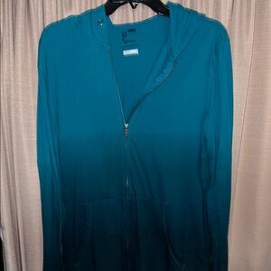 Teal Ombre lightweight Hoodie